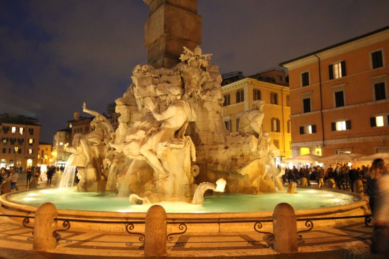 Piazza Navona fountain of Four Rivers Piazza Navona fountain of Four Rivers