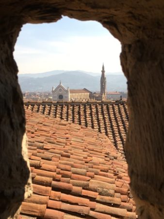 Palazzo Vecchio view to Santa Croce