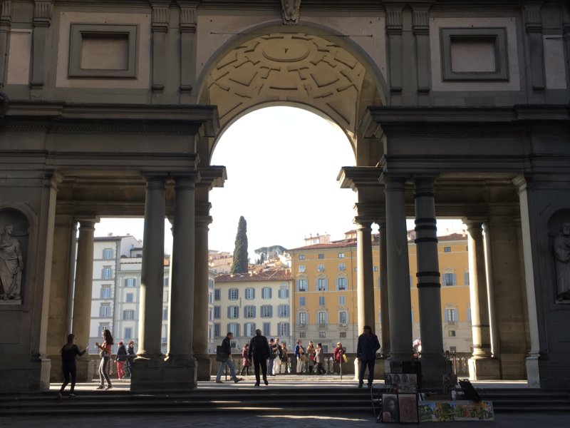 Arch of Uffici Florence Uffici arcade, Florence