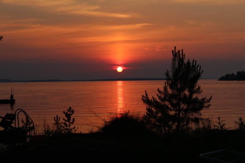 Lake Näsijärvi sunset