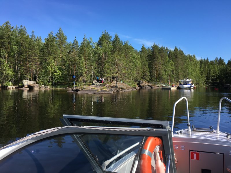Lapinsalo by boat, Konnevesi Lapinsalo by boat, Konnevesi