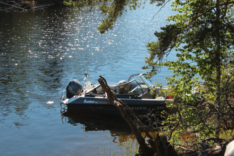 Water taxi, Southern Konnevesi National Park Water taxi, Southern Konnevesi National Park