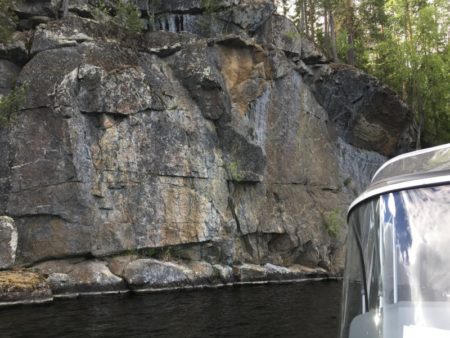 Toussunlinna Rock Paintings Water taxi to Toussunlinna rock paintings