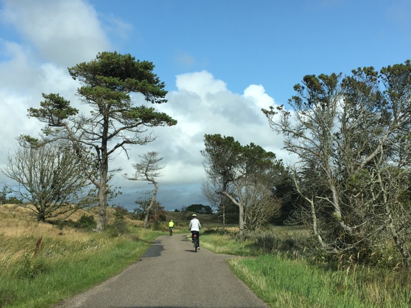 Biking route in North Jutland, Denmark Biking route in North Jutland, Denmark