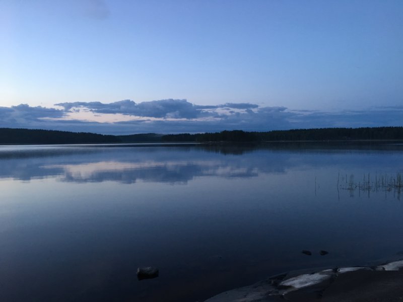 Blue moment after sunset, Finland