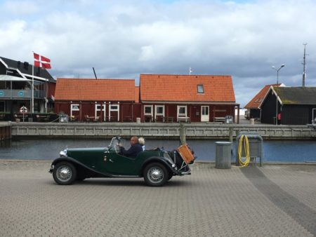 Driving in Saeby harbor