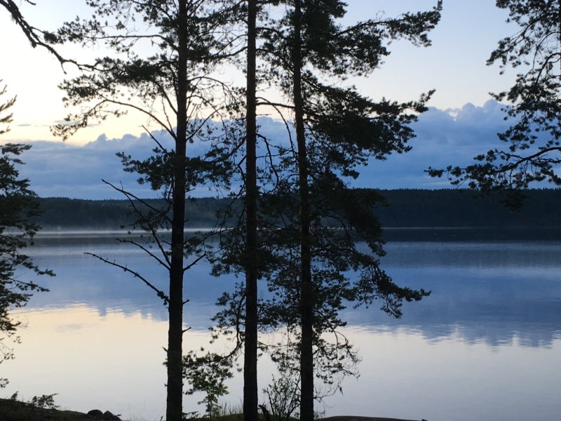 Lake Näsijärvi reflections, after sunset