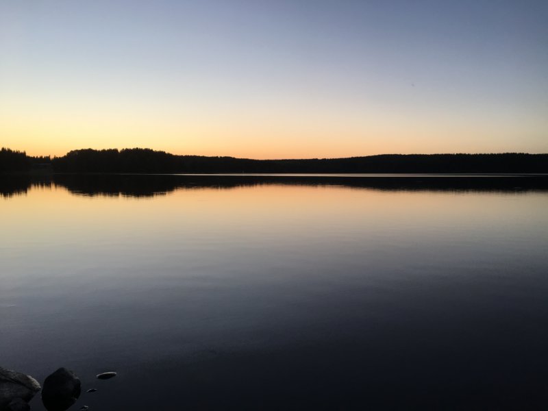 Lake after sunset, Finland