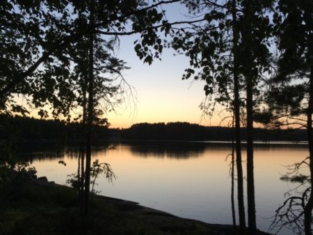 Lake Näsijärvi after sunset