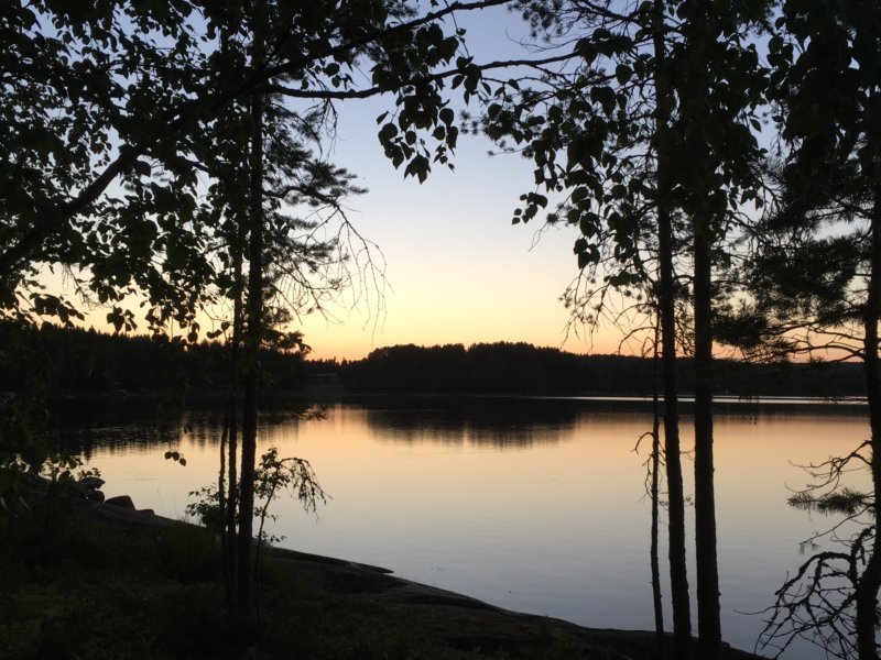 Lake Näsijärvi after sunset