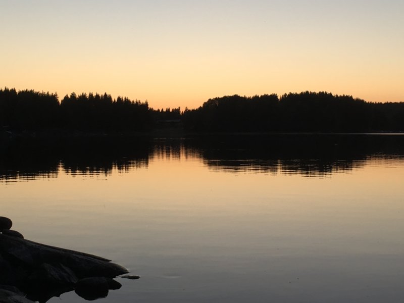 Lake Näsijärvi after sunset