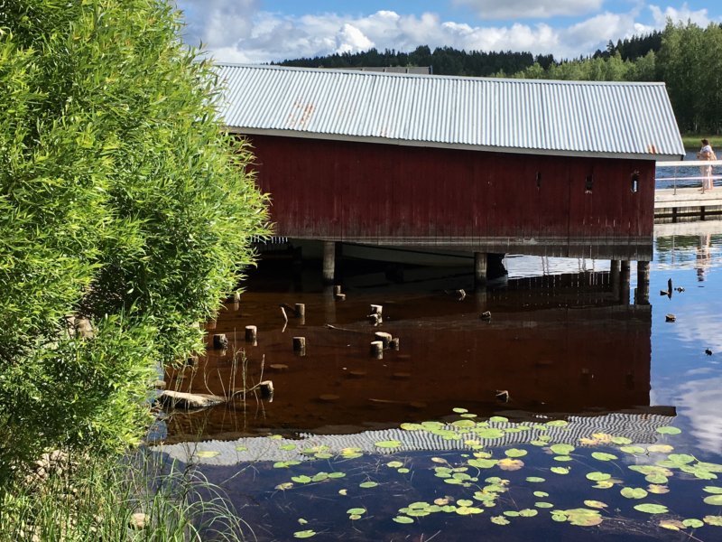 A leaning boat shed, Virrat