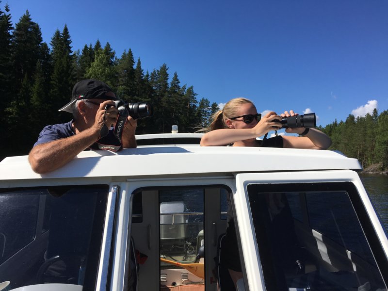 Photographing the lake