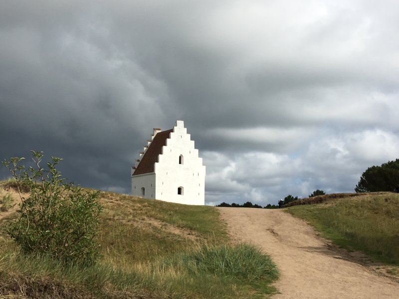 The sand-buried church, Denmark