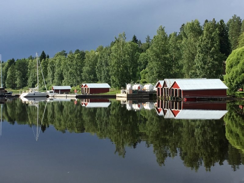 Virrat boat sheds before storm