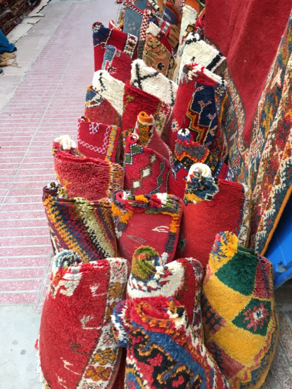 Moroccan textiles, Essaouira Moroccan textiles, Essaouira