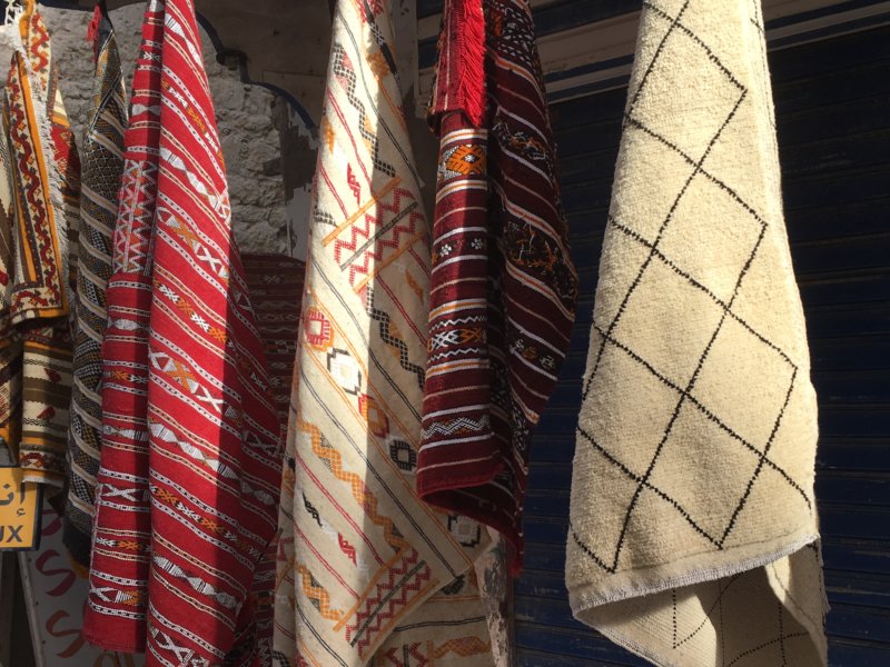 Moroccan handicraft Moroccan textiles, Essaouira