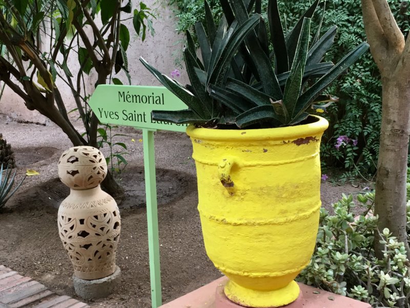 Yves Saint Laurent Memorial in Majorelle Gardens, Marrakech Yves Saint Laurent Memorial in Majorelle Gardens, Marrakech