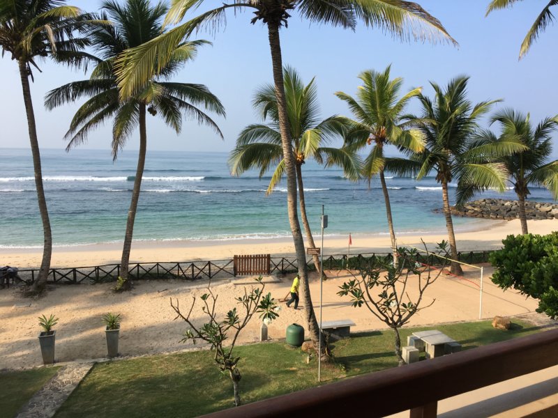 Ahangama Beach from Insight Resort, Sri Lanka