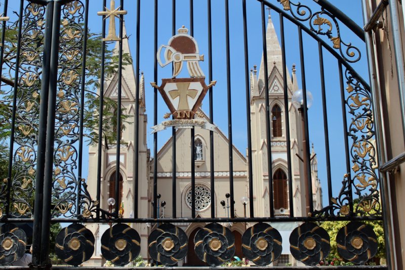 Christian church on Sri Lanka West Coast