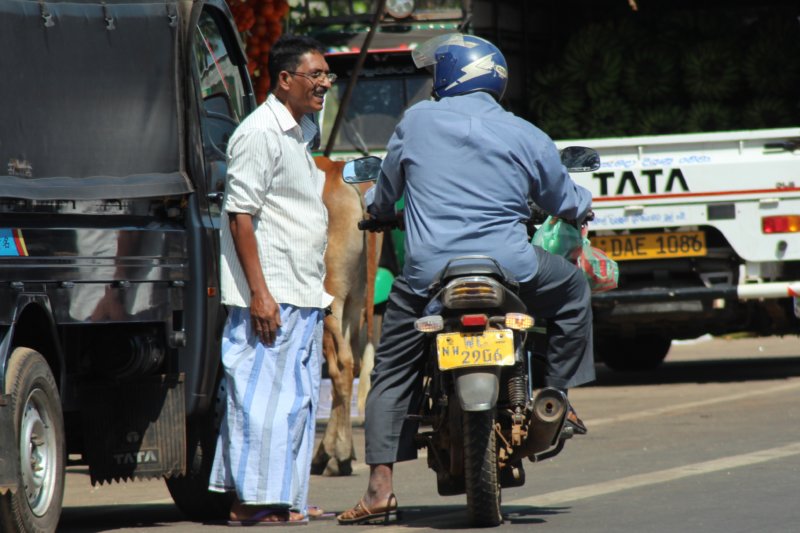 In the traffic, Sri Lanka