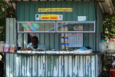 Seafood stall in Kalpitiya, Sri Lanka