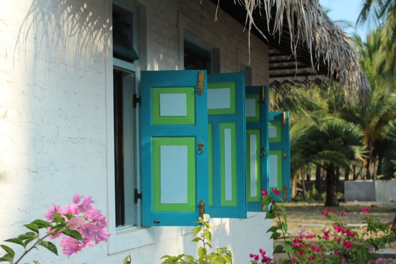 The Villa Kalpitiya window shutters