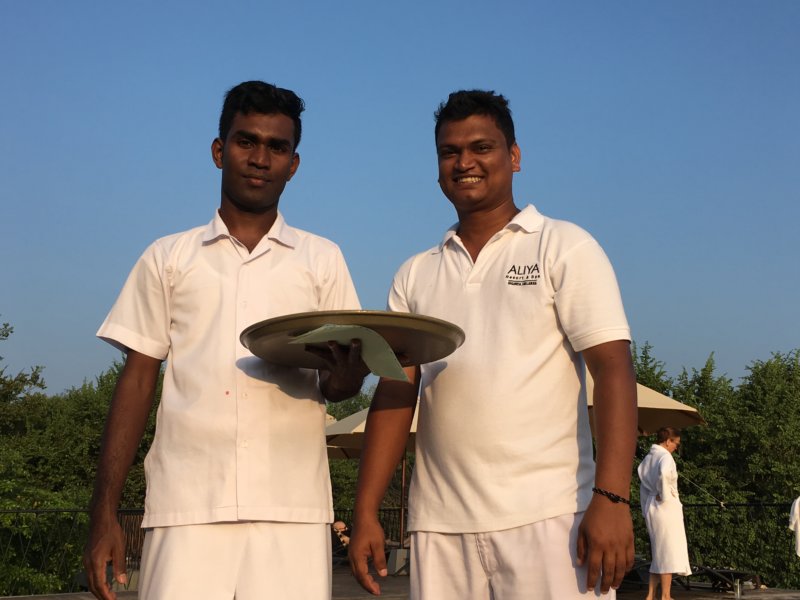 Aliya Resort waiters