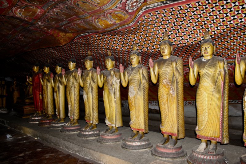 Dambulla Cave Temple Buddhas