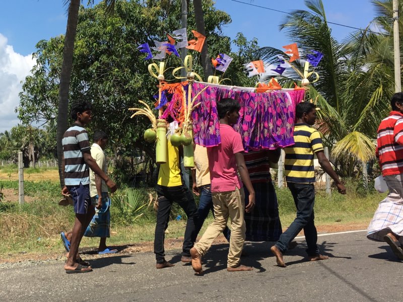 Sri Lanka's East Coast ,funeral procession Sri Lankan funeral procession