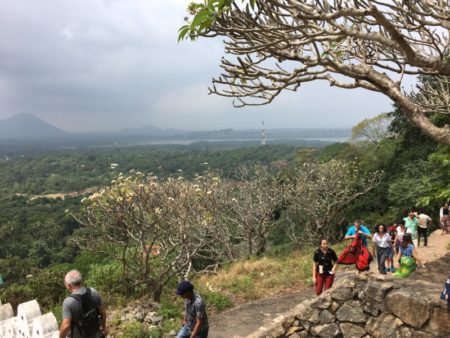 Walking to Dambulla Cave Temples
