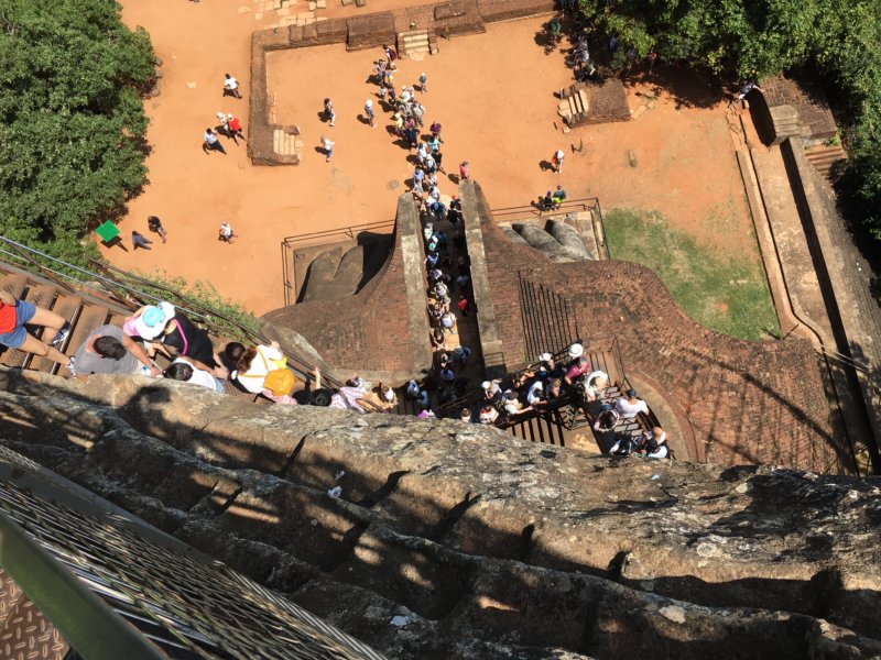 Way down from Sigiriya Rock