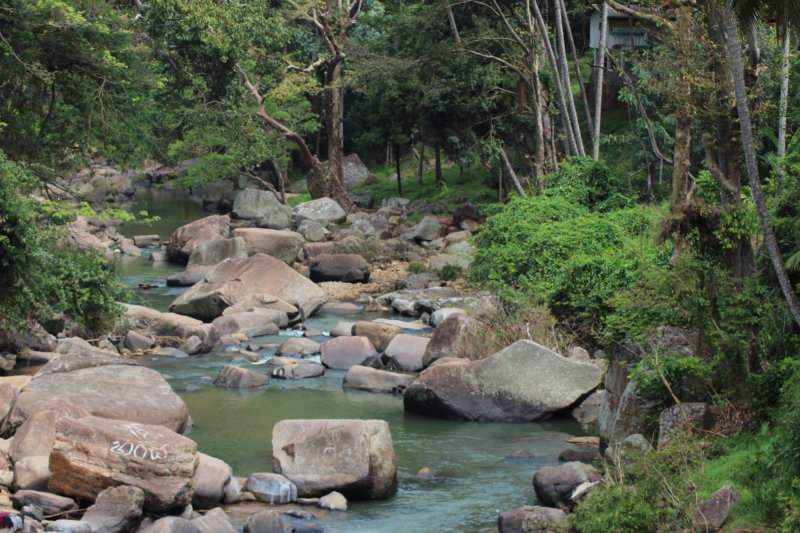 A river, Sri Lanka tea country