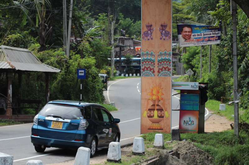 Driving in Sri Lanka tea country