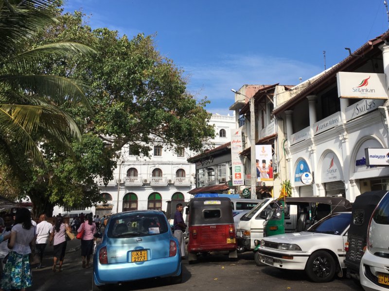 Traffic in central Kandy Traffic in central Kandy