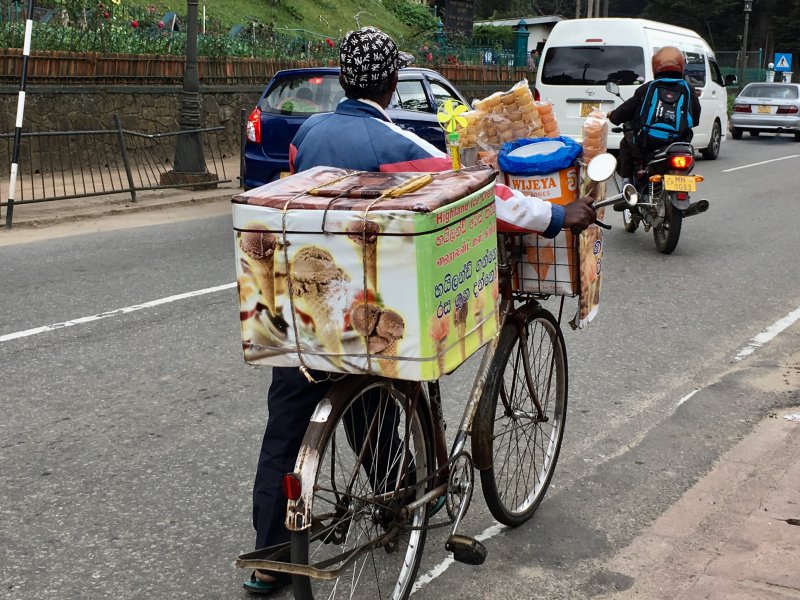 Man selling ice cream