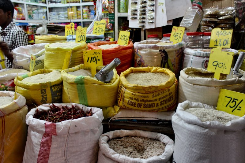 Nuwara Eliya Central Market rice and curry