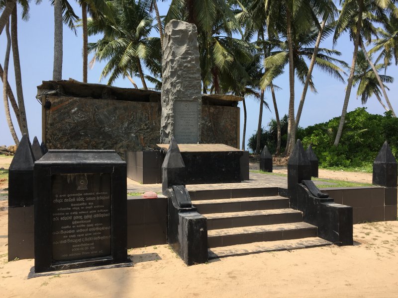 Sri Lanka's South, train clash monument