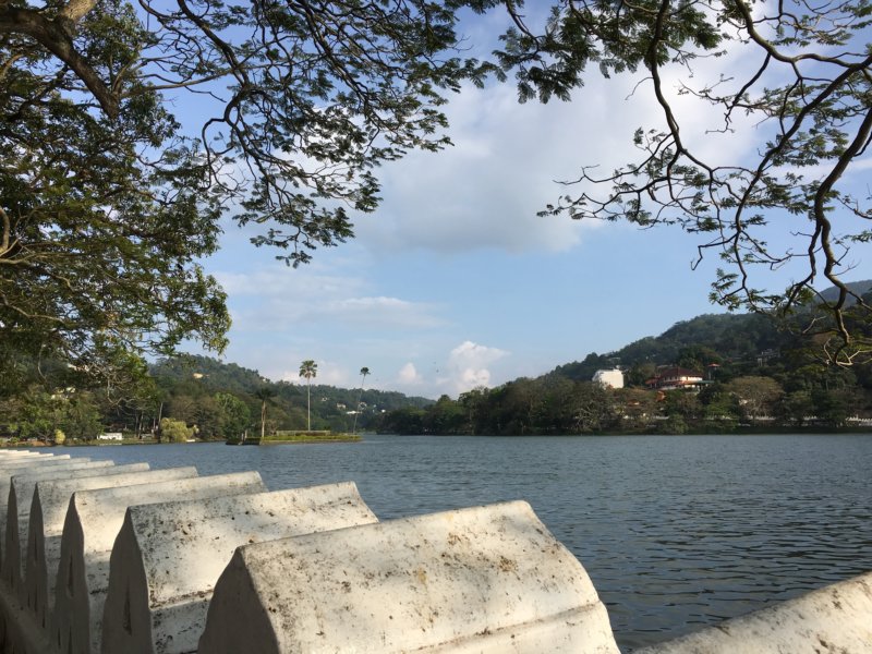 Lakeside promenade Kandy Lake