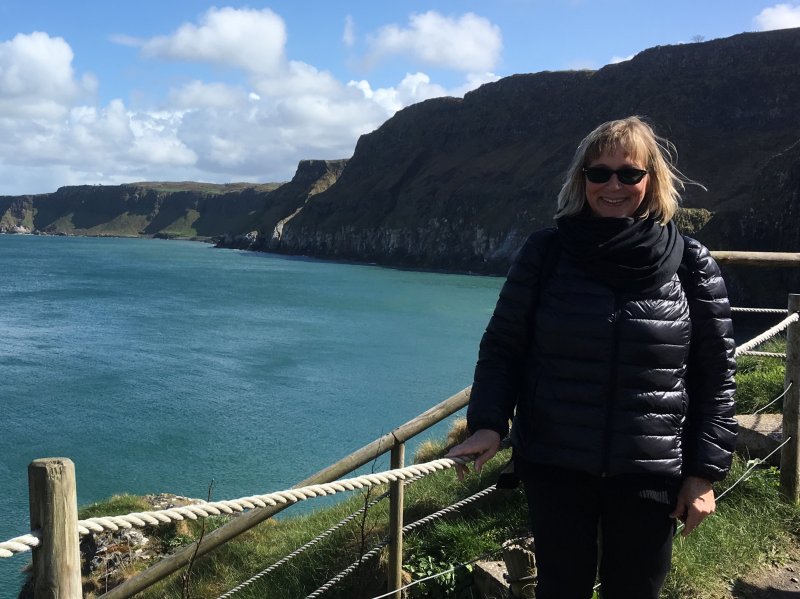 After crossing the Carrick-a-Rede rope bridge