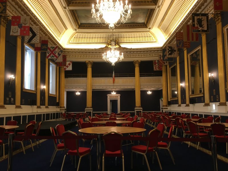 Self-guided Dublin walking tour, Dublin Castle, St. Patrick's Hall