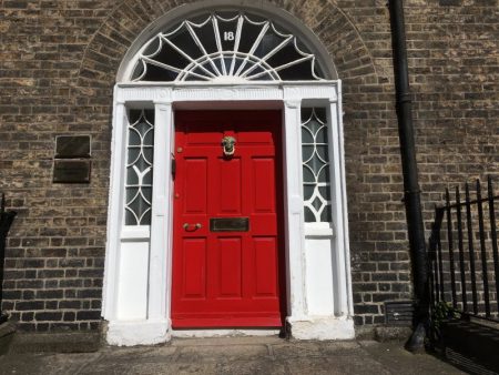 Dreaming about travel: a Dublin door