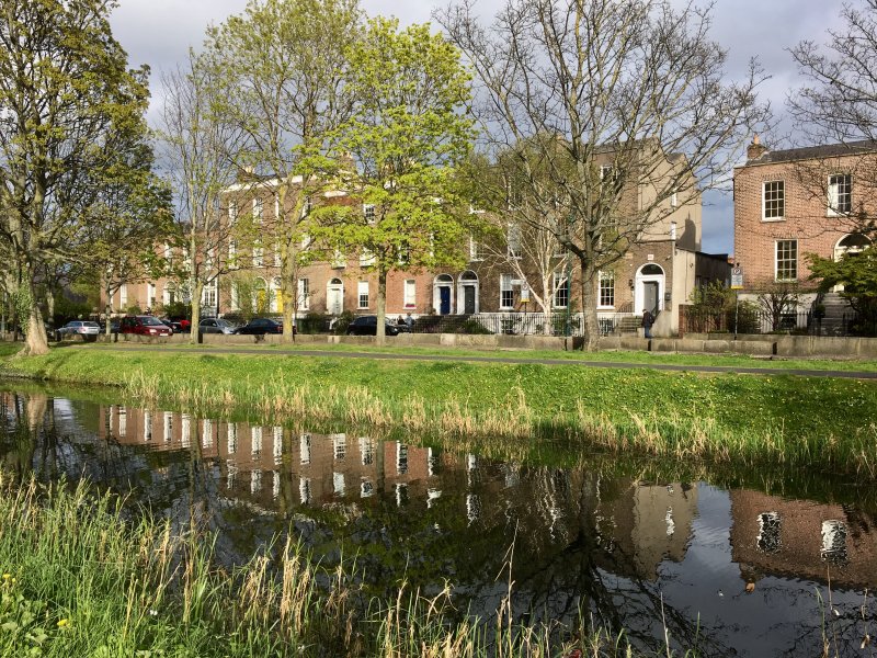 Self-guided Dublin walking tour, Grand Canal reflections