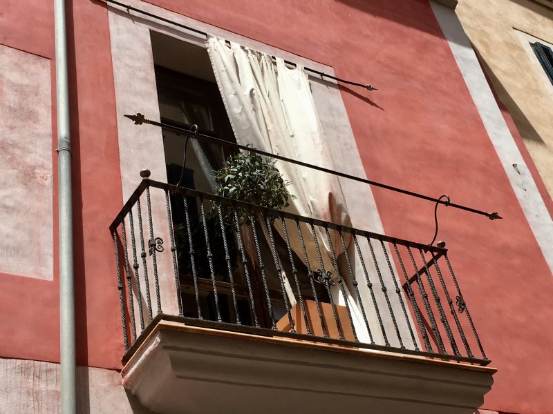 Palma de Mallorca old town balcony Palma de Mallorca old town balcony