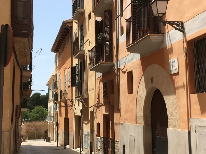 Palma de Mallorca old town street Palma de Mallorca old town street