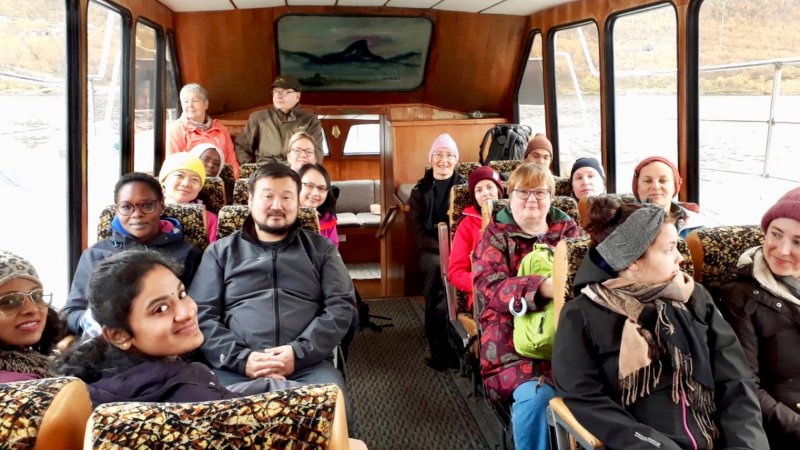 On the ship Malla to Kilpisjärvi from the three nations border 