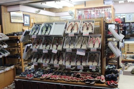 Japanese shoes at Nakamise market