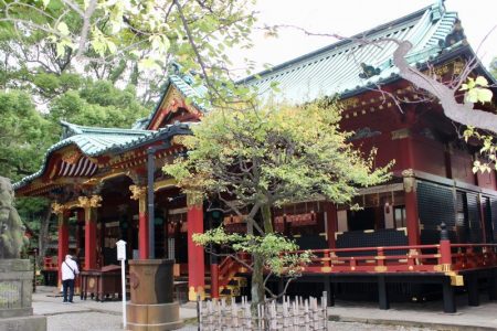 Nezu Shrine main hall