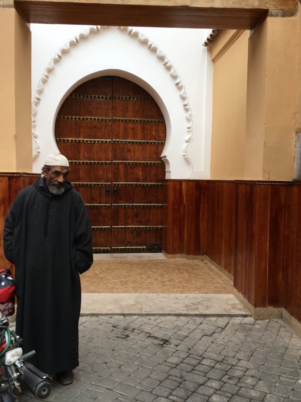 A man in the old town of Marrakech A man in the old town of Marrakech