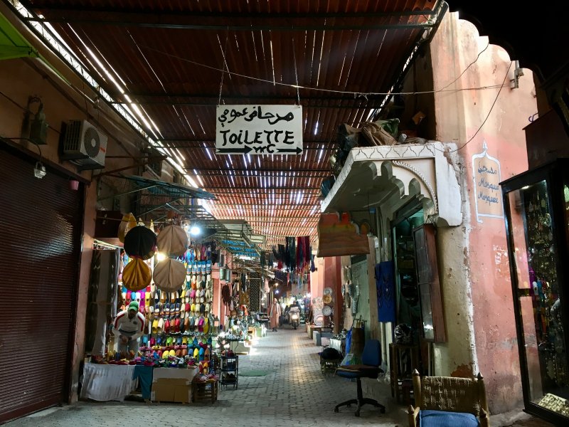 Alley in the souks of Marrakech Alley in the souks of Marrakech